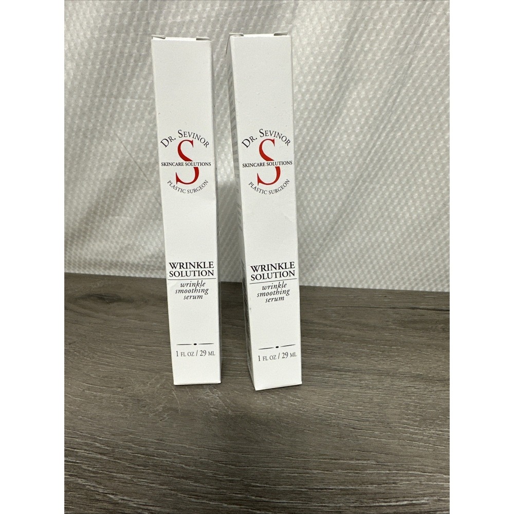 Dr Sevinor Wrinkle Solution Serum 1oz 2pk White New Plastic Surgeon Skincare